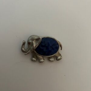 Vintage Rare R. Handle Jelly Belly Elephant Brooch